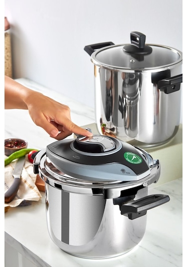 Karaca Breve İndüksiyon Tabanlı Düdüklü Tencere Seti 6+8 Lt