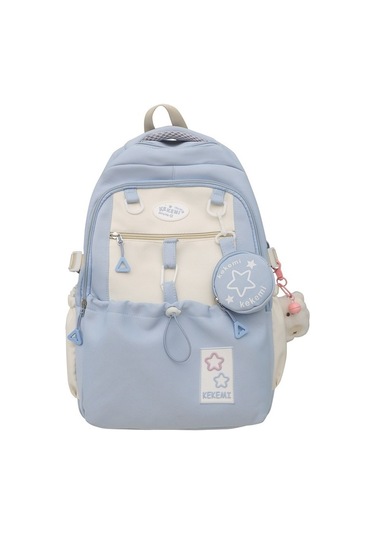 Şık Ve Modaya Uygun Kore Tarzı Okul Çantası, Ortaokul Ve Lise Öğrencileri İçin Geniş Kapasiteli Sırt Çantası, Dayanıklı Ve Ergonomik Tasarım Lacivert