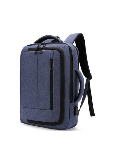 Yucama Xford Laptop Çantası Sırt - Mavi Kırmızı - Gri