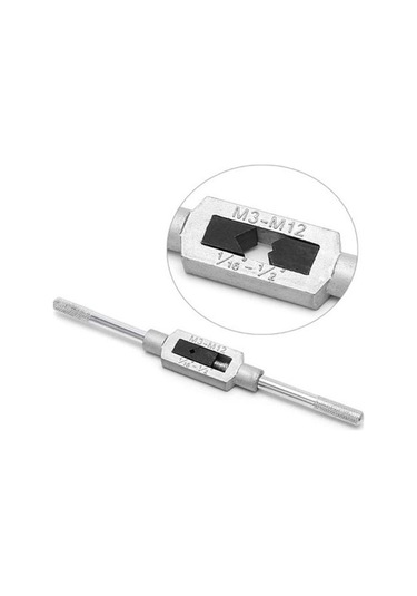 Pazly 8 Adet Konu Metrik Makine El Vida Dişi Fiş Musluk Seti M3 M4 M5 M6 M8 M10 M12 İle 1 Adet Ayarlanabilir Anahtar