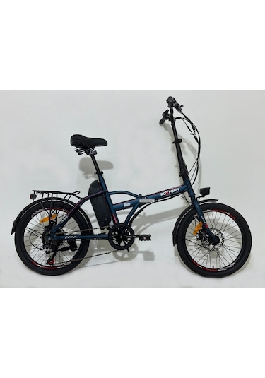 Roxform R-100 Elektrikli Katlanabilir Bisiklet 20 İnç Şehir Bisikleti Mat Mavi