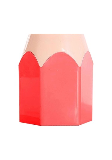 Ganzhoushop Kırmızı Kalem Tutucu Bardak, Masaüstü Kalem Saklama Rafı