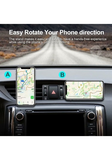 Cep Telefonu Tutucu Standı Araba Hava Firar Klip Montaj Manyetik Emme Braketi