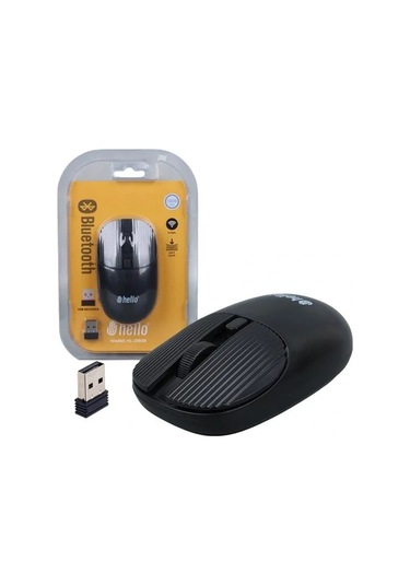 Hello Hl-21808 Siyah 1000 Dpı 2.4ghz Kablosuz Bluetooth Mouse 001