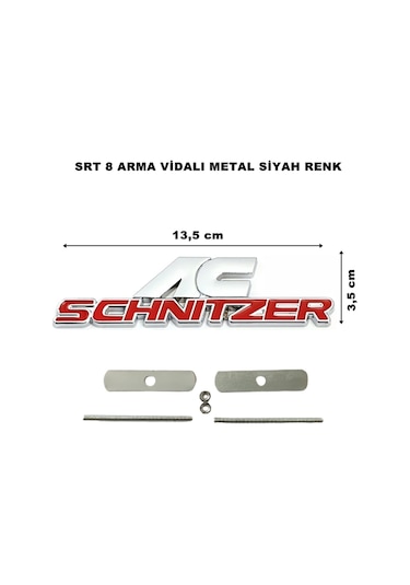 Ac Schnıtzer Arma Metal Ön Panjur Logosu Kırmızı Vidalı Model (540228351)