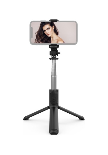 Kangvka Kollapsible Tripodlu 7 Bölmeli Uzatılabilir Selfie Stick, Bt Kumandalı 101cm, Cep Telefonları İçin Vlog/canlı Yayın/fotoğraf Çekimi