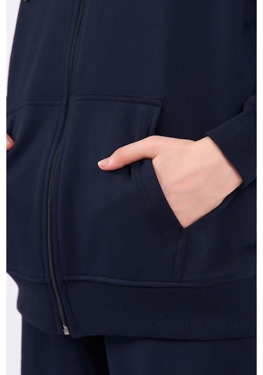 Kadın Lacivert Normal Kalıp Basic Beli Lastikli Kapüşonlu Oversize Mevsimlik Alt Üst Eşofman Takımı Cmre7367 Lacivert Kadın Lacivert Normal Kalıp Basic Beli Lastikli Kapüşonlu Oversize Mevsimlik Alt Üst Eşofman Takımı Cmre7367 Lacivert