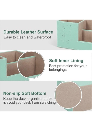 Masa Kalem Tutucu - Masa Kalem Tutucu Düzenleyici Masa Aksesuarları Ofis Malzemeleri Organizasyonel Dekorasyon Nane Yeşili