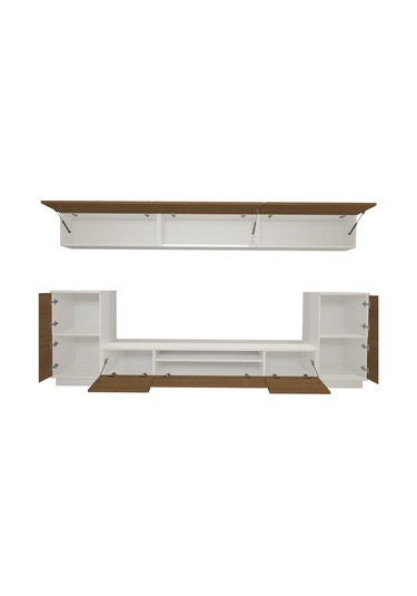 Decoraktiv Trendstyle 9 Mdf Tv Ünitesi Tv Sehpası Beyaz - Ceviz