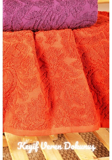 Mira Home 6 Lı El Yüz Jakarlı Havlu Seti Doku Desen Çok Renkli