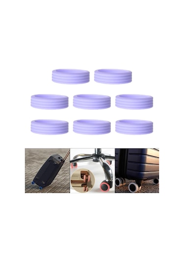 Suntek 8x Silikon Bagaj Jantı Kapakları Çizilmeye Menekşe Menekşe