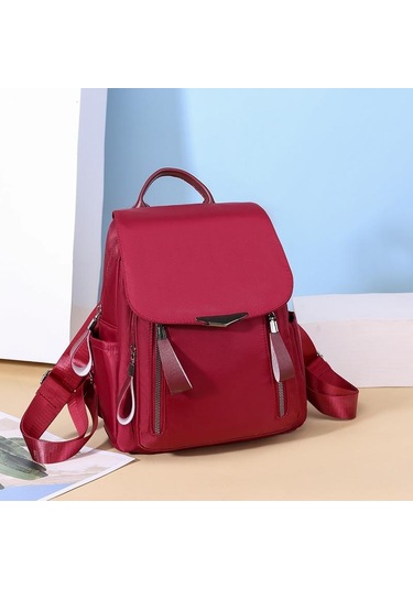 Haki Yogodlns Kadın Oxford Su Geçirmez Omuz Çantası Paketi Kadın Rahat Büyük Kapasiteli Sırt Çantası Haki