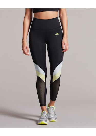 Skechers W Performance Coll. Mesh Detailed Ankle Legging Kadın Siyah Tayt S231402-001