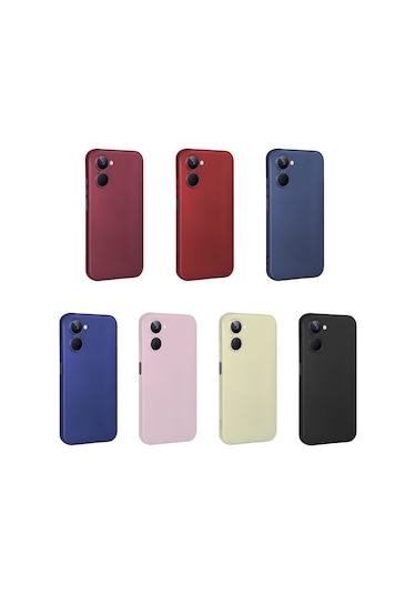 Realme 10 4g Kılıf Zore Premier Silikon Kapak Kırmızı