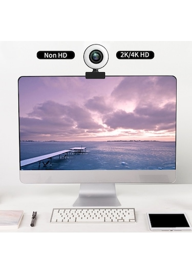 Moly 1080p Webcam, Mikrofonlu, Ayarlanabilir Işık, Canlı Yayın, Hd Video Kamera, Toplantı İçin Plug&play