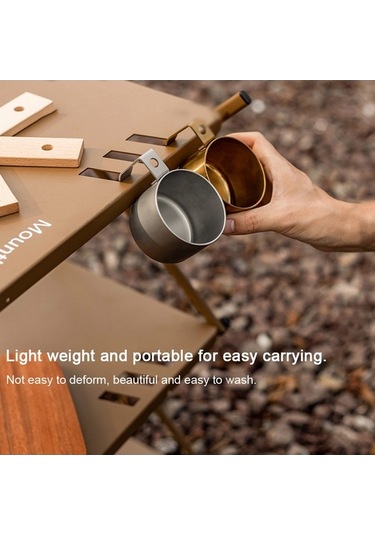 Fortunelane Kampçılar İçin Paslanmaz Çelik Kahve Bardağı - Altın Renk, Altın Altın