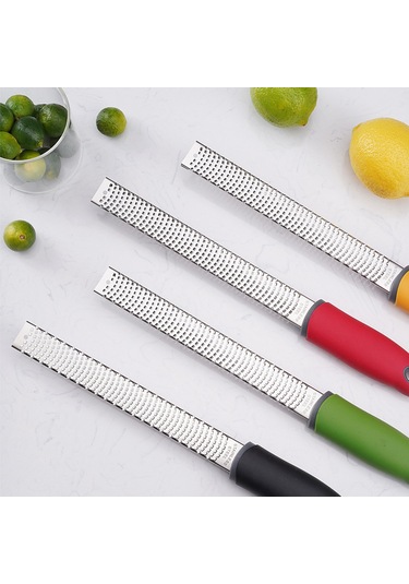 Narenciye Zester Peynir Rende Paslanmaz Çelik Narenciye Siyah Siyah