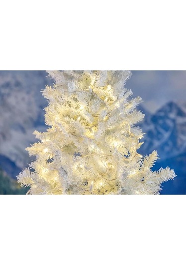 Ip65 Dış Mekan Led - Gün Işığı Led - Beyaz Kablo Su Geçirmez 10/20/30 Metre Dekor Led Yılbaşı Süsleme Sarı