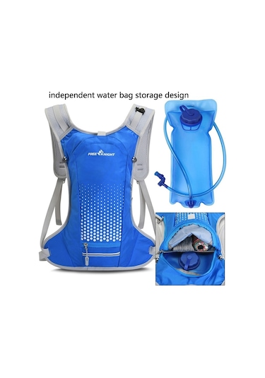 Sones Free Knıght Fk0215 Bisiklet Su Torbası Yelek Yürüyüş Su Temini Ekipmanları Sırt Çantası Mavi