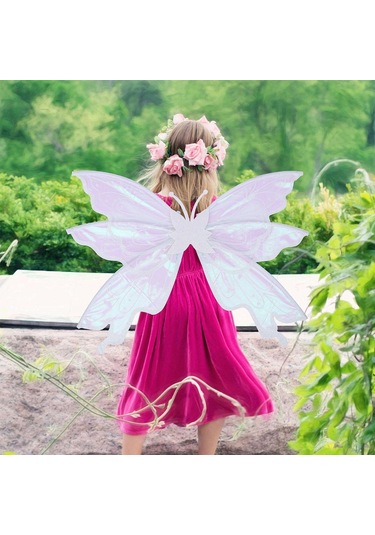 Suntek Kelebek Kanat Kostümü Fotoğraf Malzemesi Tatiller Beyaz
