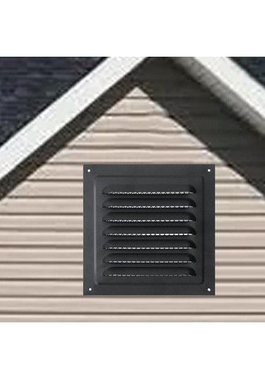 Suntek Metal Havalandırma Kapağı Yoğun Izgara 15cmx15cm-siyah