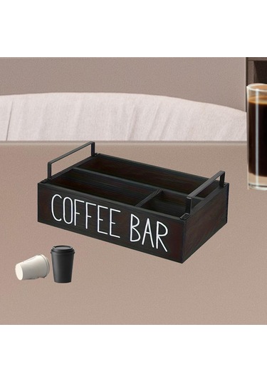 Suntek Ev Partisi Restoranı Için Kahve İstasyonu Siyah