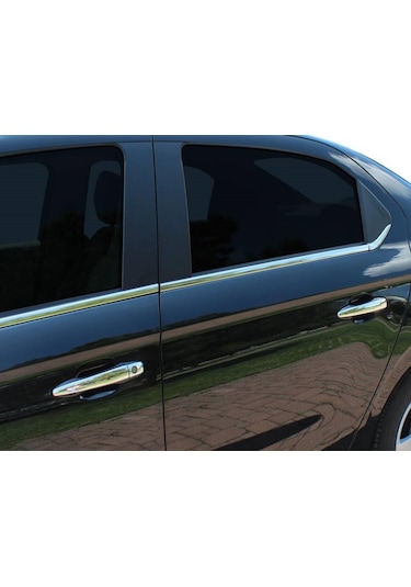Citroen C-elysee Krom Cam Çıtası 6 Prç P.çelik 2012 Sonrası