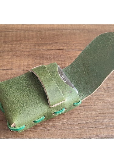 Sumerian Leather Craft  Deri Sigara Kılıfı Yeşil