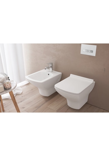 İsvea Soluzione 6 Klozetler İçin Yavaş Kapanır Klozet Kapağı S40