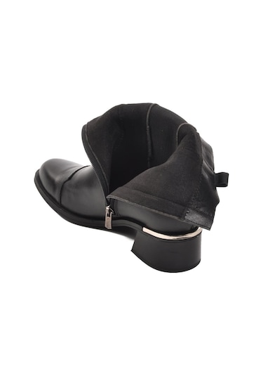 Venüs 2352402k Kadın Hakiki Deri Tokalı Klasik Bot Siyah