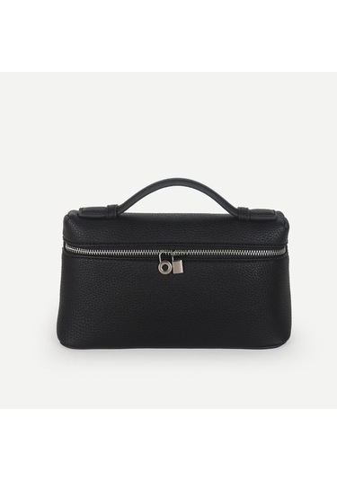 Zarif Kadın Pirinç Kutusu Çanta Çok Yönlü El Tek Omuz Crossbody Çanta Yeni Yaz Black Black Siyah