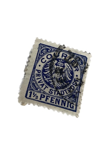 Almanya 1895 Courier Privat Damgalı Posta Pulu