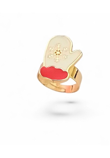 Yılbaşı Figürlü Eklem Yüzük 0489 Altın