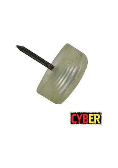 Çap 25X10 MM Elastomer Çivili Tapa (Şeffaf)