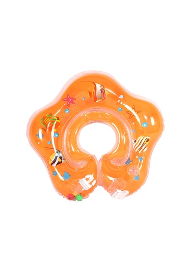 Buradanaldım Yıldız Model Bebek Boyun Simidi Turuncu