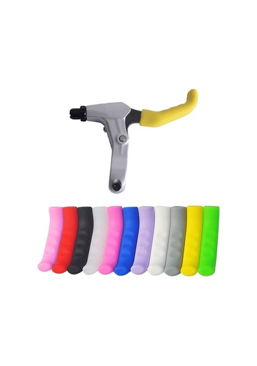 Reedark Silikon Fren Kolu Koruması - Kaymazsız Fren Kolu Kılıfı - Dağ Bisikleti Fren Kolu Koruması Kırmızı