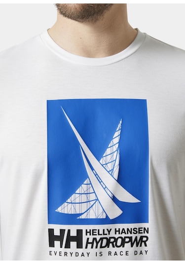 Helly Hansen Hp Race Graphic Erkek T-shirt-27974-beyaz Beyaz