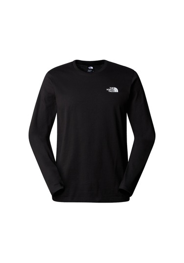 The North Face M L/s Sımple Dome Tee Erkek Shirt Nf0a87qnjk31 Siyah