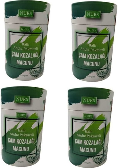 Nurs Ballı ve Pekmezli Çam Kozalağı Macunu 4 x 240 G
