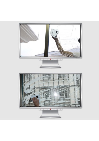 Sones Kullanışlı Çift Taraflı Cam Silecek Temizleme Fırçaları Cam Temizleyici, Uygulama Aralığı: 3-8mm Cam