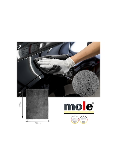 Mole Mikrofiber Çift Yüzlü Oto Kurulama Havlusu 50x70 440gsm