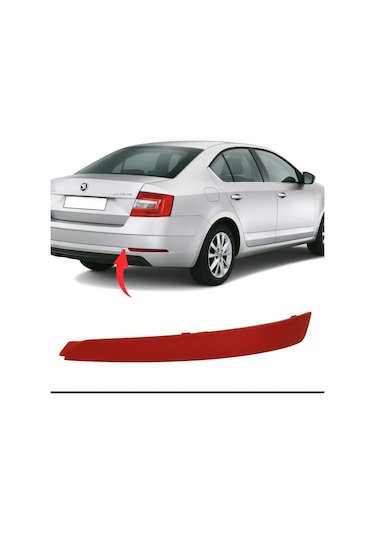 Skoda Octavia 2013-2017 Sağ Arka Tampon Reflektörü 5e5945106
