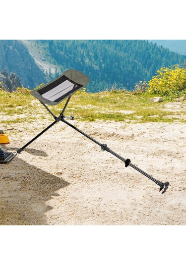 Homyl Katlanır Kamp Sandalyesi Ayak Dayama Aksesuarı Alüminyum Yeşil