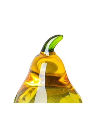 Lijinxu Meyve Heykeli Yaratıcı Cam Masa Dekoru Araba Armut