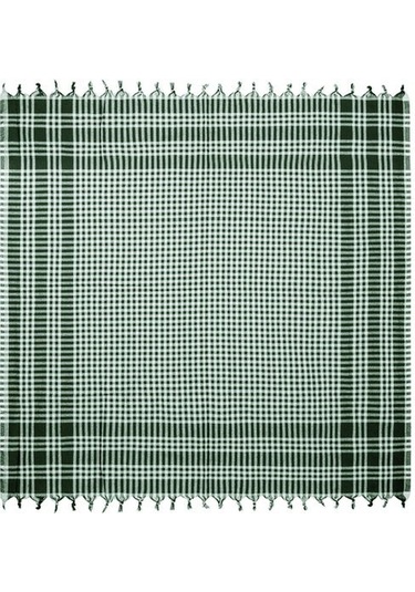 Evidea Soft Ekoseli Piknik Örtüsü - Yeşil - 165x165 Cm Yeşil