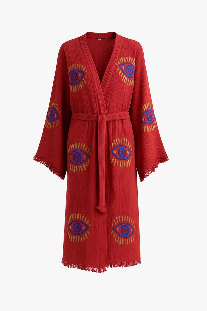 Brandsmithshop Bordo Visionguard Kimono Çok Renkli