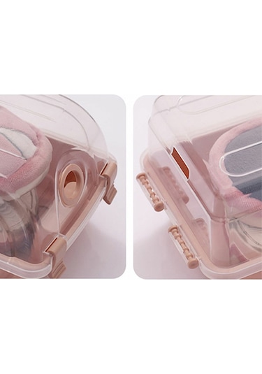 Cbtx 4pcs Ev Dolap Rafı İçin Sert Plastik Ayakkabı Saklama S Mavi