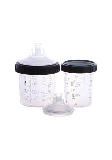 165/400/600ml Airbrush Boya Can Airbrush Karıştırma Kabı Hızlı Ölçüm Kabı 600ml