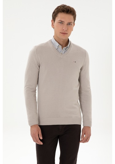 U.s. Polo Assn. Erkek Taş Kazak /triko 50313668-vr049 Tas