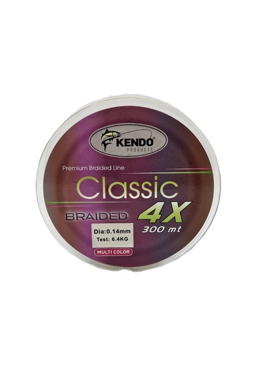 Kendo Classic 4x 300m Multicolor Örgü İp 0.14mm
